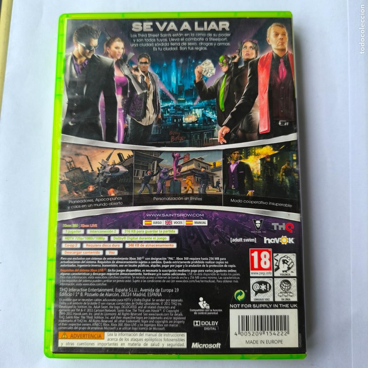 Videojuegos y consolas: SAINTS ROW THE THIRD - XBOX 360 - Foto 2