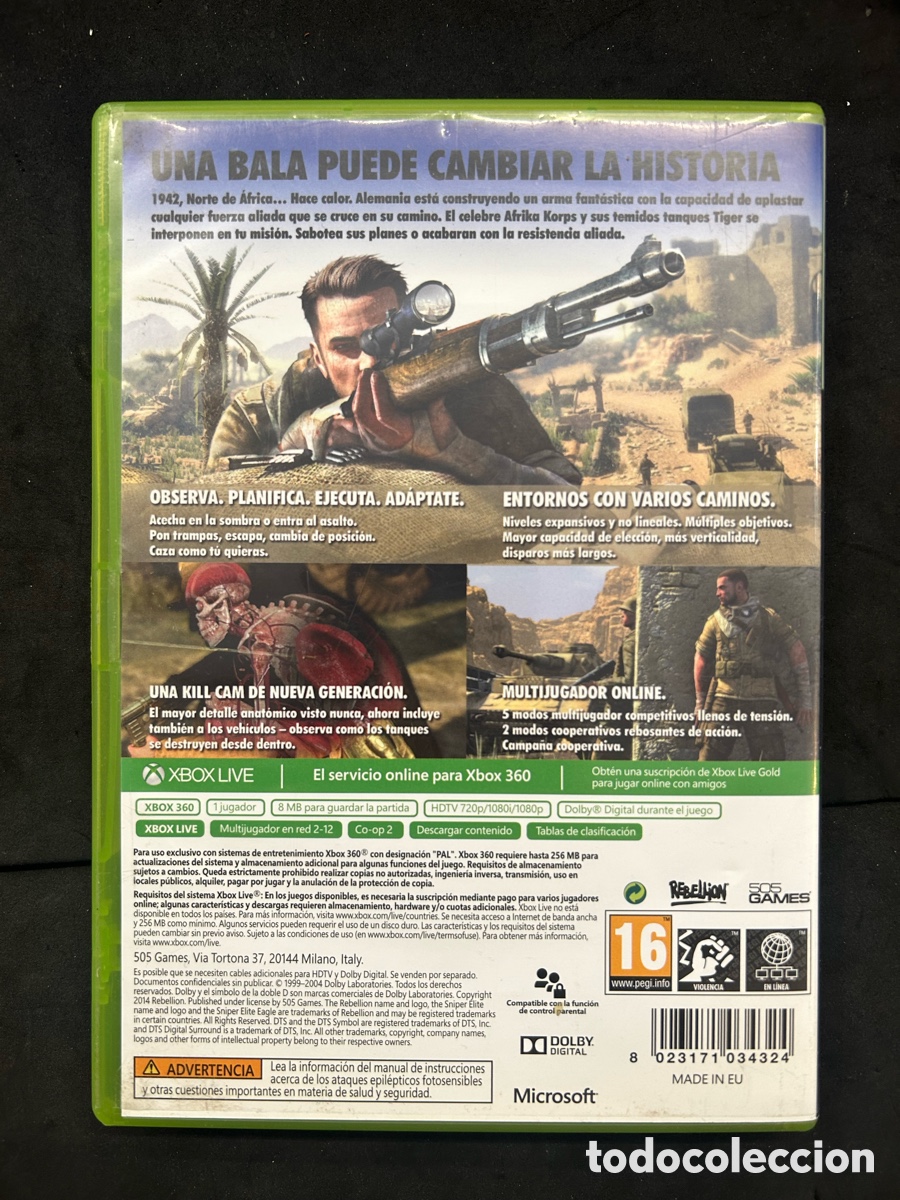 Videojuegos y consolas: Xbox 360 sniper &eacute;lite III - Foto 2