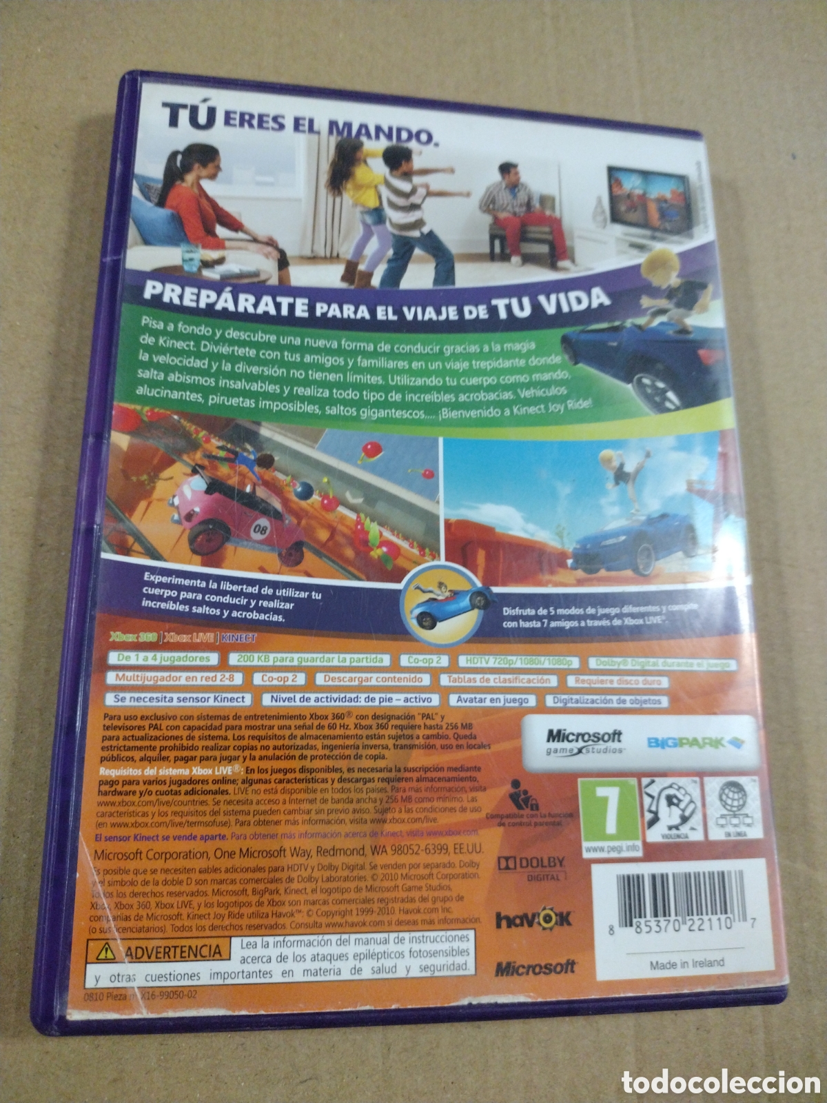 Videojuegos y consolas: KINECT JOY RIDE. X-BOX 360 - Foto 2