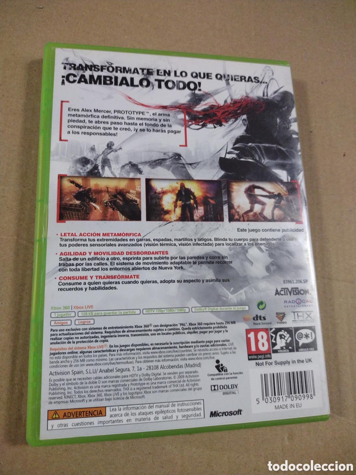 Videojuegos y consolas: Protoype. Activision. X-BOX 360 - Foto 2