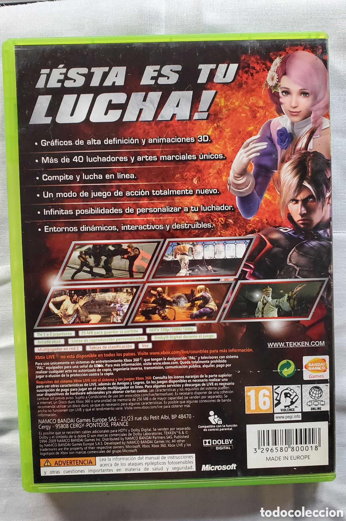 Videojuegos y consolas: XBOX 360. TEKKEN 6. Consola Xbox - Foto 3
