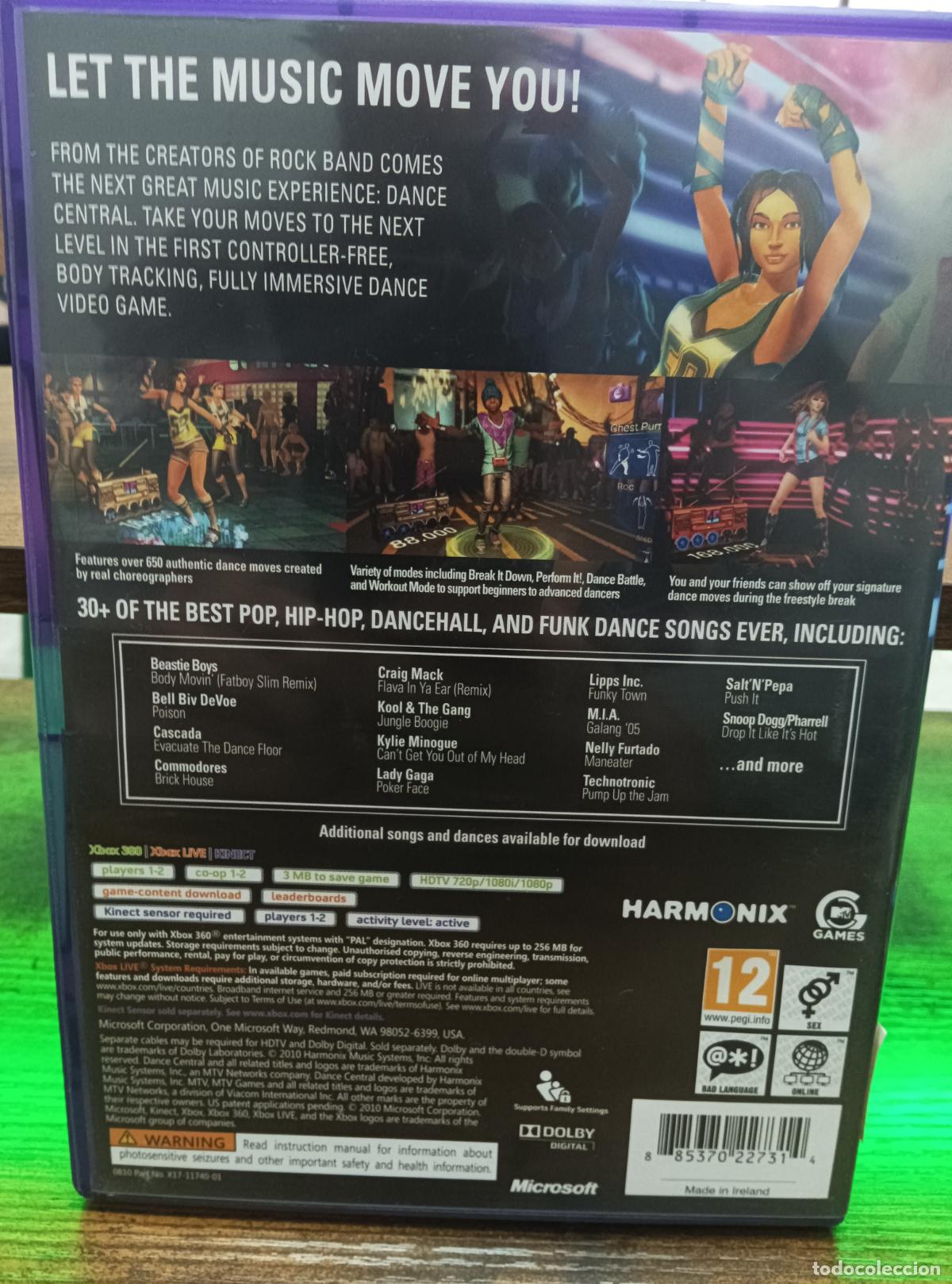Videojuegos y consolas: DANCE CENTRAL. XBOX 360 PAL. - Foto 2