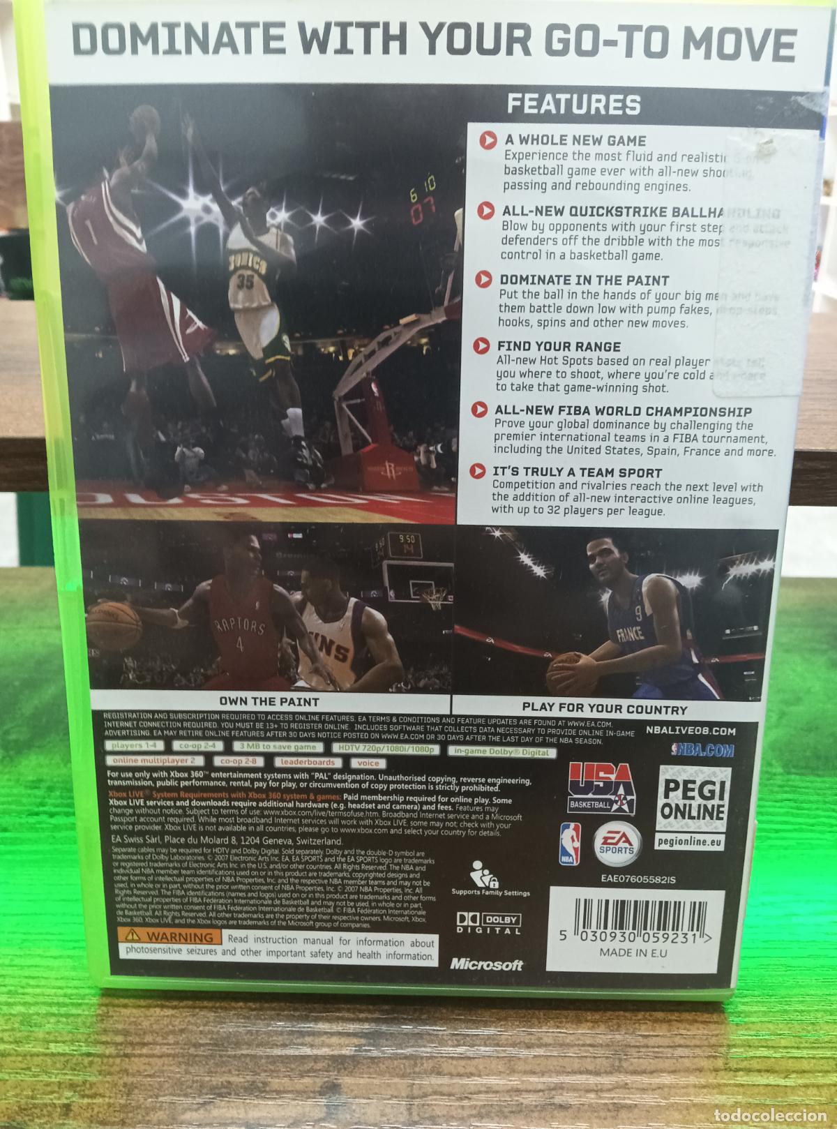Videojuegos y consolas: NBA LIVE 08. XBOX 360 PAL. - Foto 3