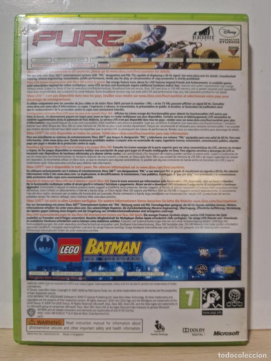 Videojuegos y consolas: Pure / Lego Batman (Xbox 360) - Foto 2