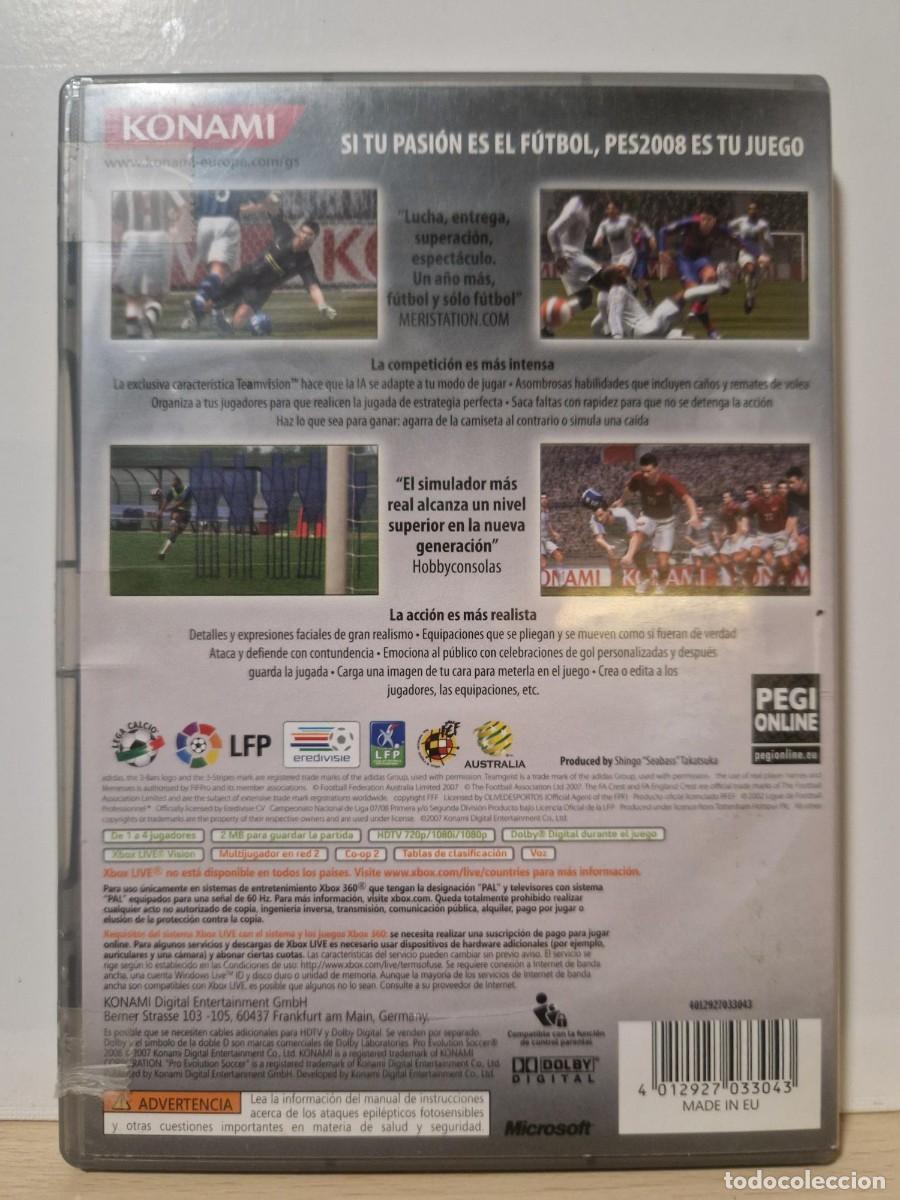 Videojuegos y consolas: Pro Evolution Soccer 08 X360 &rdquo;CLASSICS&rdquo; - Foto 2