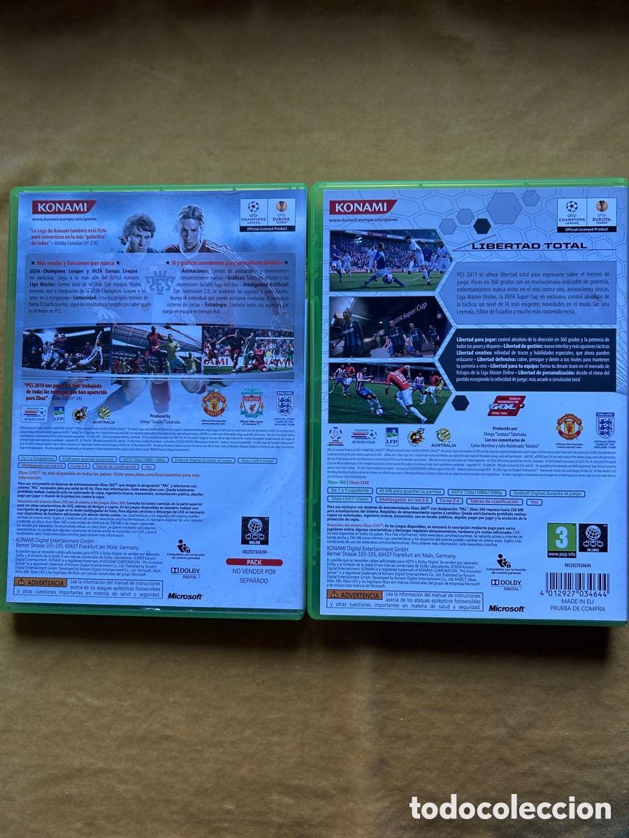Videojuegos y consolas: Pack Xbox Pes 2010/ Pes 2011 - Foto 2