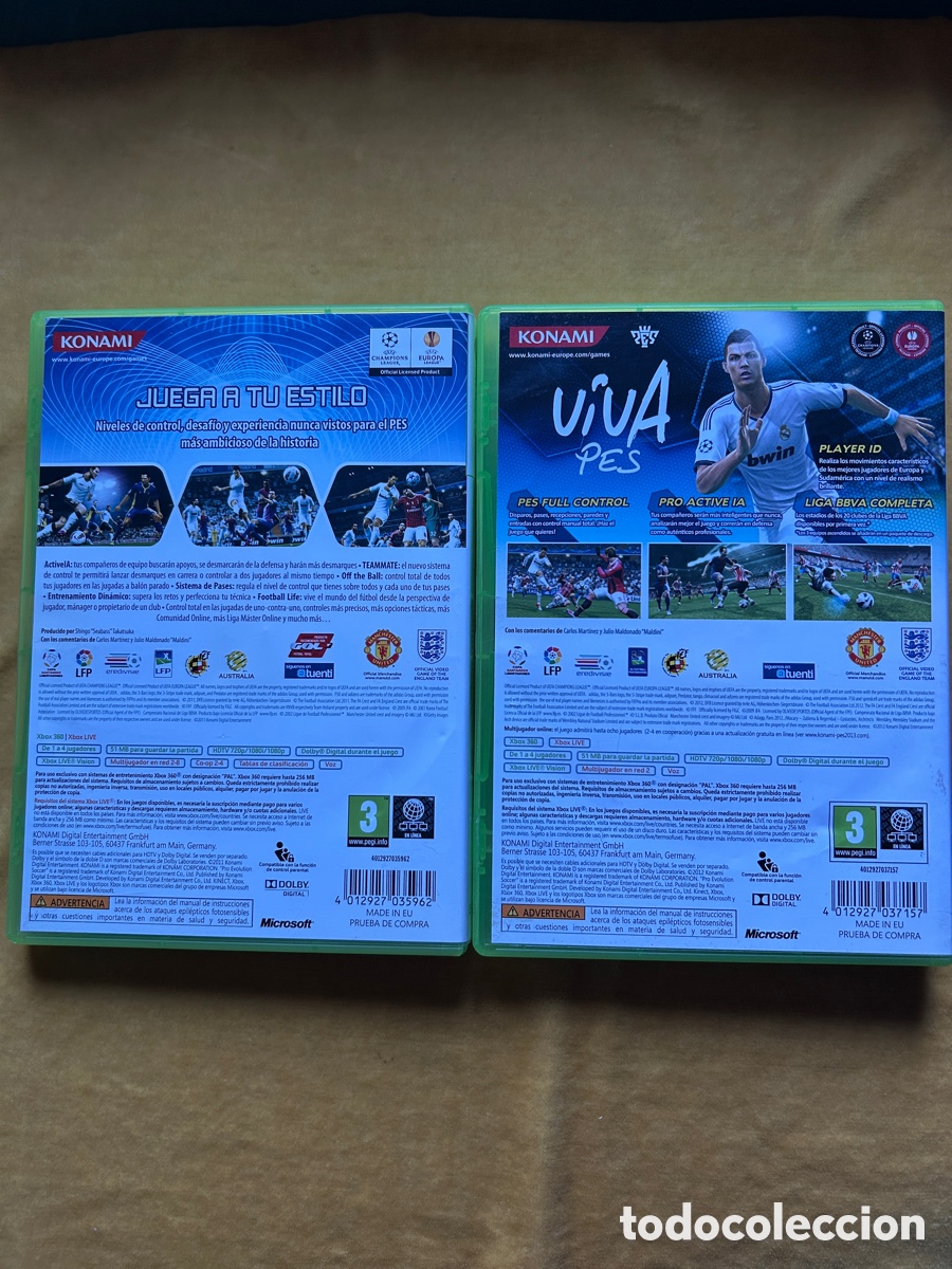 Videojuegos y consolas: Pack Xbox Pes 2012/ Pes 2013 - Foto 2