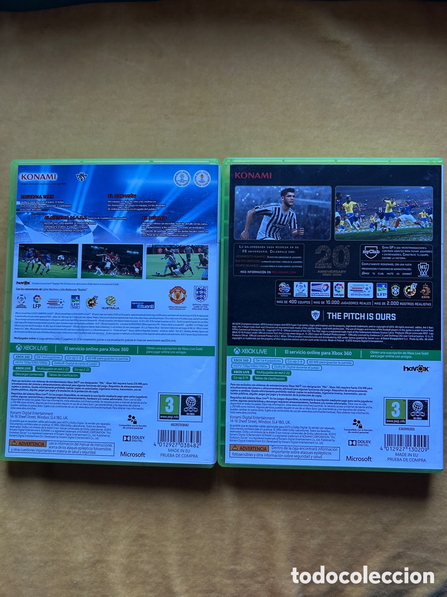 Videojuegos y consolas: Pack Xbox Pes 2014/Pes 2016 - Foto 2