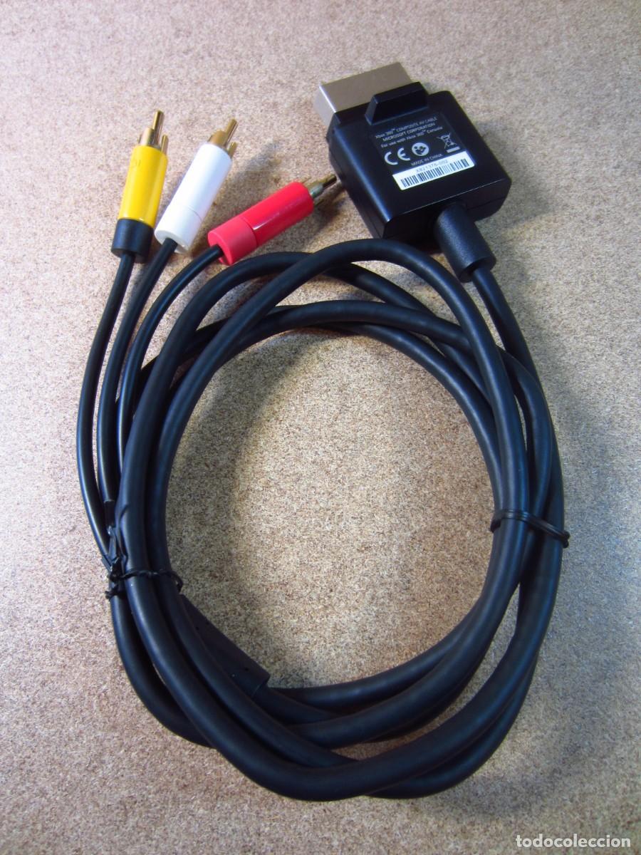 Videojuegos y consolas: Microsoft Xbox 360 Audio Video AV Composite Cable OEM - Foto 1