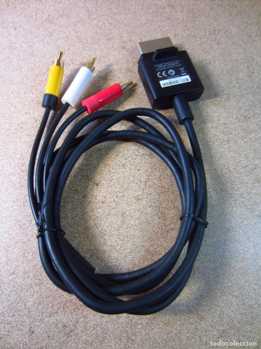 Videojuegos y consolas: Microsoft Xbox 360 Audio Video AV Composite Cable OEM - Foto 2