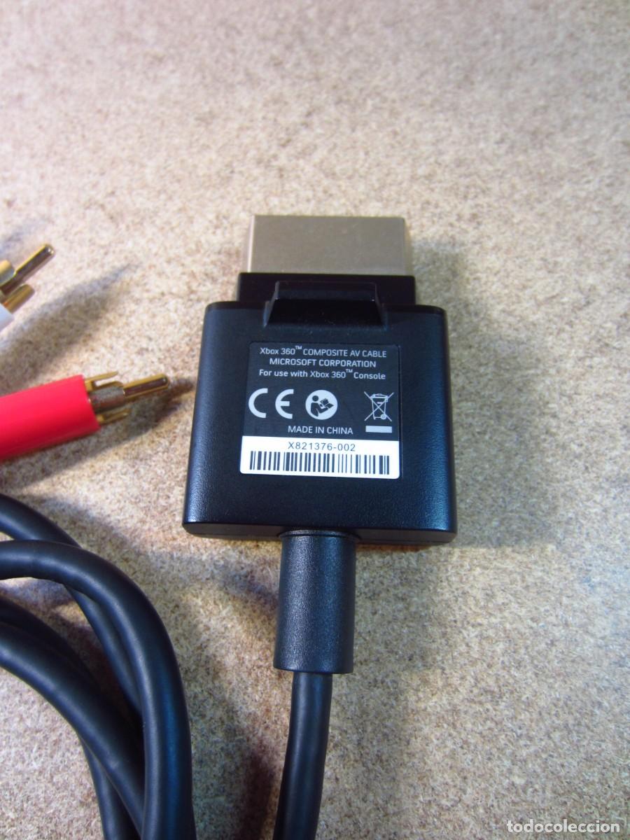 Videojuegos y consolas: Microsoft Xbox 360 Audio Video AV Composite Cable OEM - Foto 3