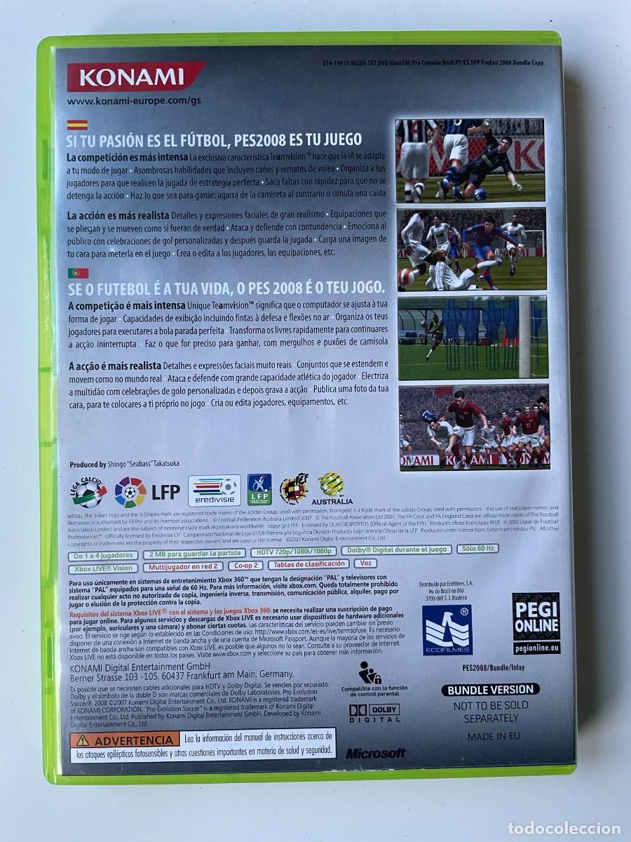 Videojuegos y consolas: Juego XBOX360. PES 2008 - Foto 2