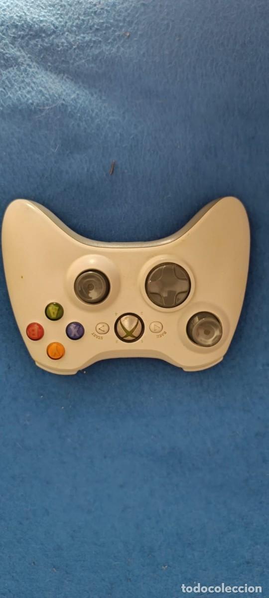 Videojuegos y consolas: Mando inal&aacute;mbrico Xbox 360 blanco - Foto 1