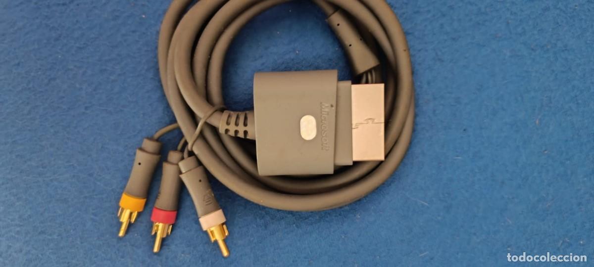 Videojuegos y consolas: Cable de video Xbox 360 original salida AV - Foto 1