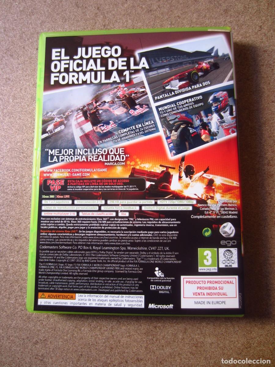 Videojuegos y consolas: F1 Formula 1 2011 (Microsoft Xbox 360) - Foto 3