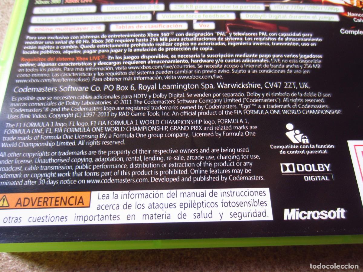 Videojuegos y consolas: F1 Formula 1 2011 (Microsoft Xbox 360) - Foto 7