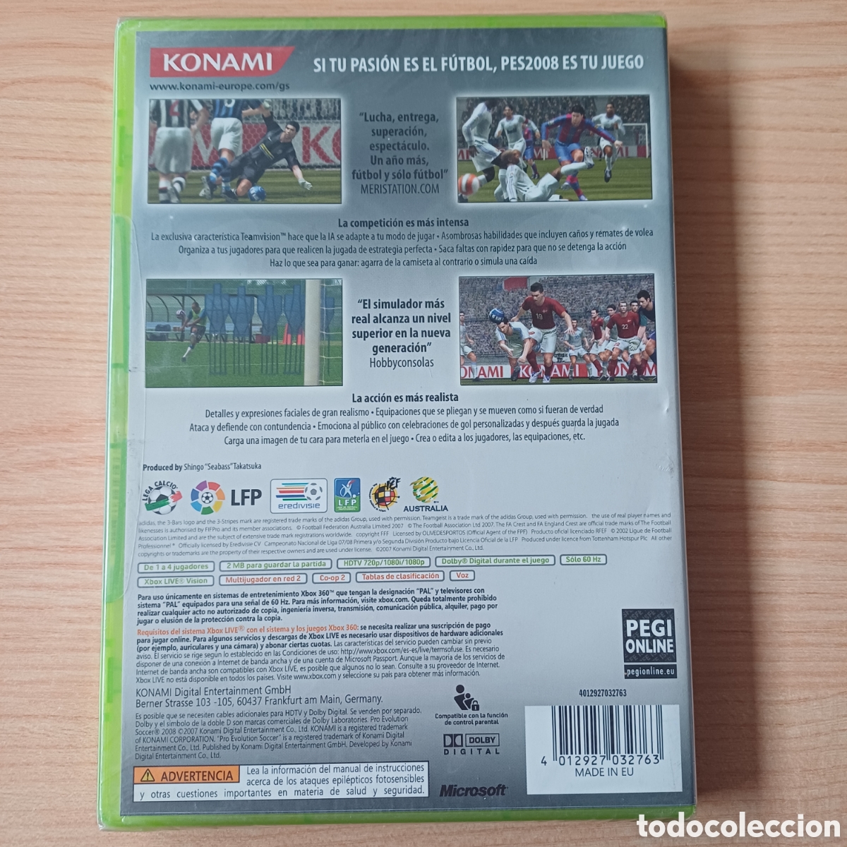 Videojuegos y consolas: PRO EVOLUTION SOCCER 2008 PRECINTADO MICROSOFT XBOX 360 - Foto 2