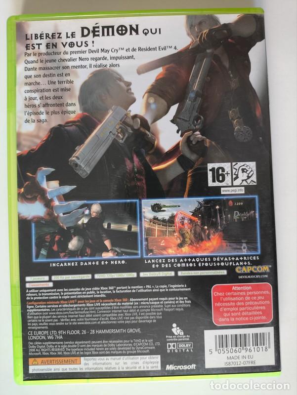 Videojuegos y consolas: Juego devil may cry 4 Xbox 360 pal - Foto 3