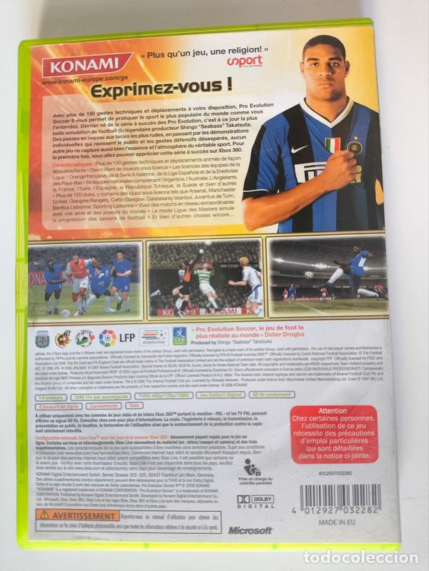 Videojuegos y consolas: Juego pro Evolution soccer 6 Xbox 360 pal - Foto 3