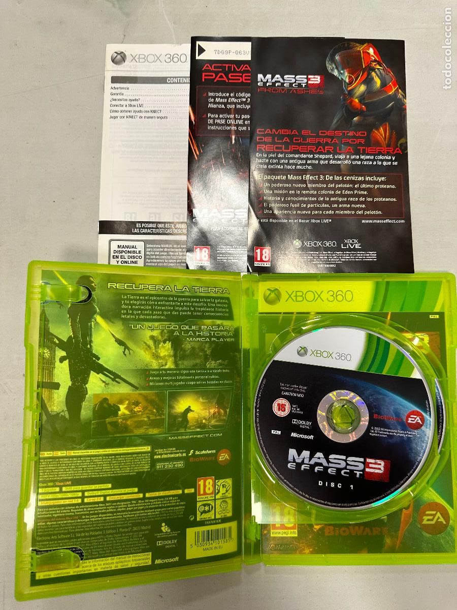 Videojuegos y consolas: Mass effect 3 - Xbox 360 microsoft - pal esp x360 - Foto 3