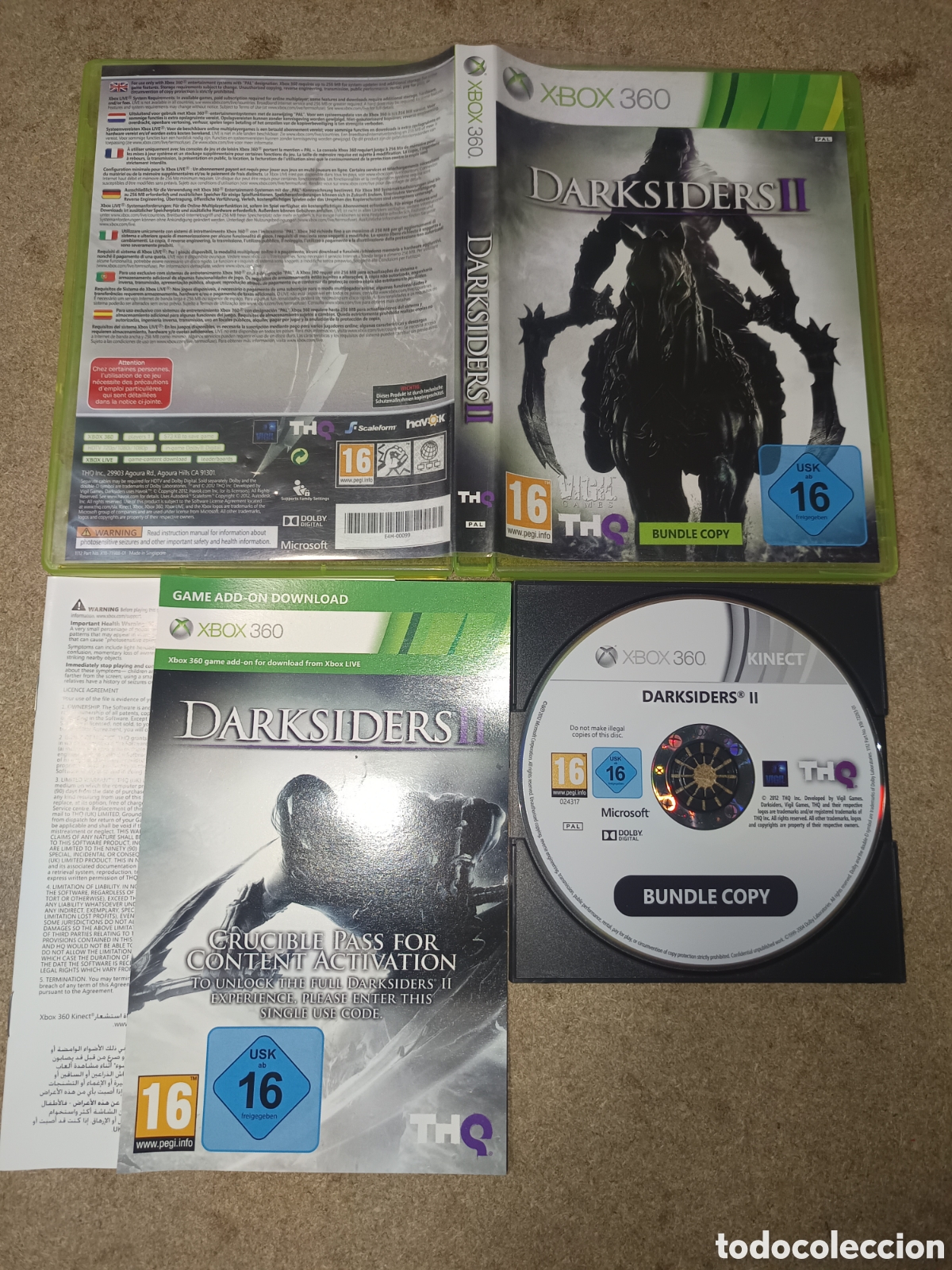Videojuegos y consolas: XBOX 360 DARKSIDERS II PAL ESP COMPLETO - Foto 1