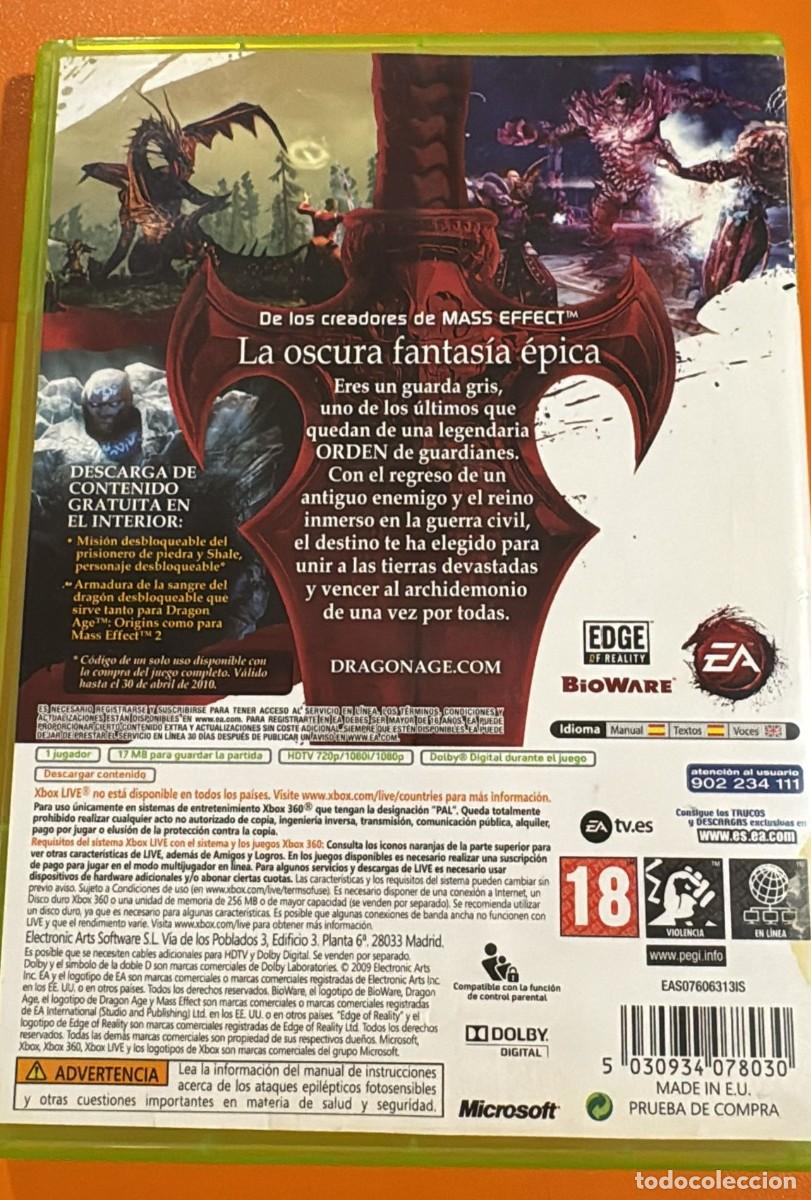 Videojuegos y consolas: Dragon Age: Origins XBOX 360 - Foto 2