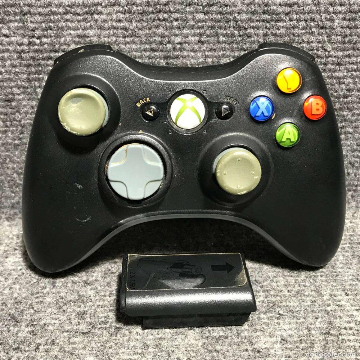 Videojuegos y consolas: MANDO WIRELESS NEGRO MICROSOFT XBOX 360 - Foto 1