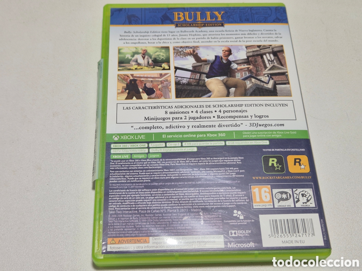 Videojuegos y consolas: BULLY SCHOLARSHIP EDITION - Foto 3