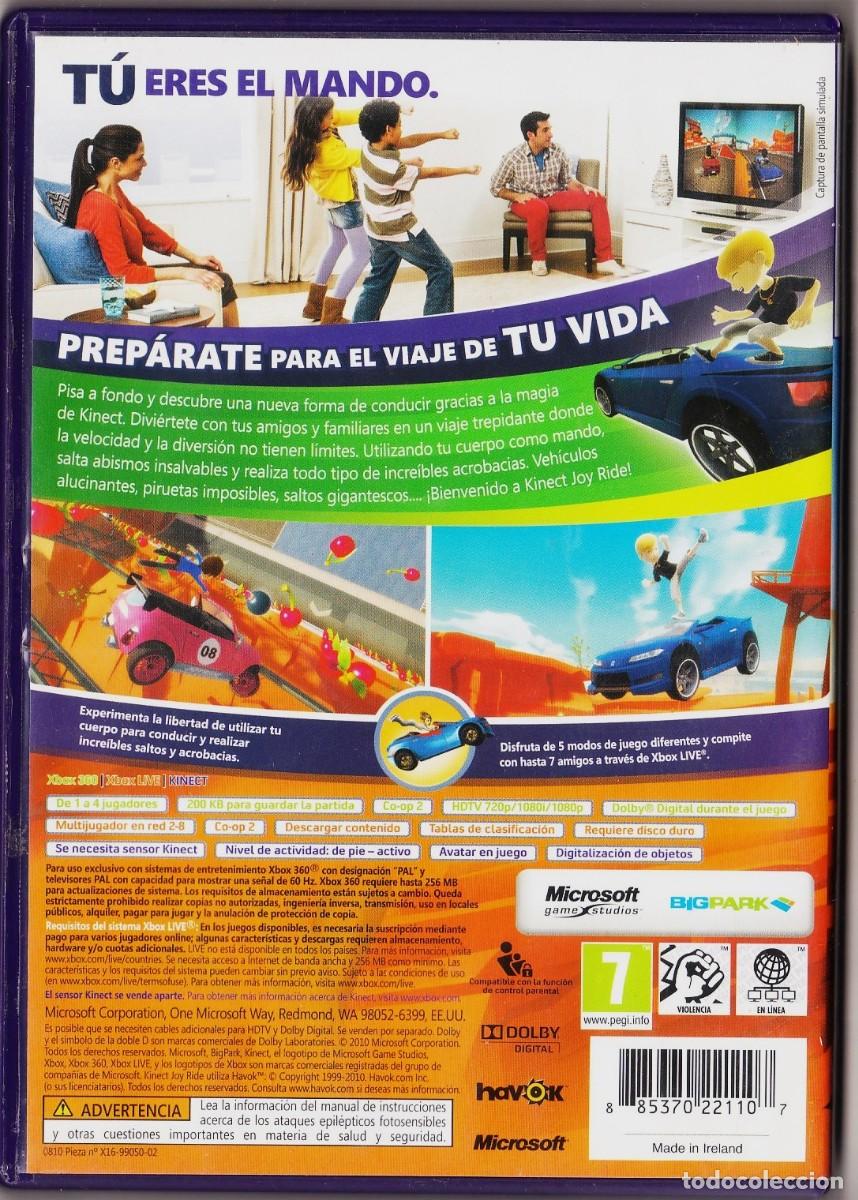Videojuegos y consolas: KINECT JOY RIDE - Xbox 360 requiere Sensor Kinect - PAL - Microsoft, 2010. - Foto 2