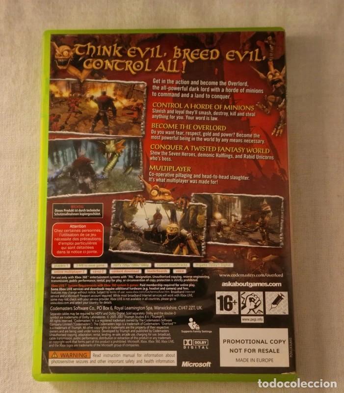 Videojuegos y consolas: Juego Overlord Xbox 360 - Foto 2