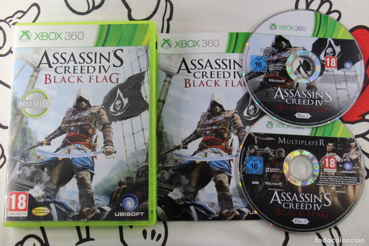 Videogiochi e Consoli: XBOX 360 ASSASSIN'S CREED IV BLACK FLAG BEST SELLER MUY BUEN ESTADO PAL ESPAÑA