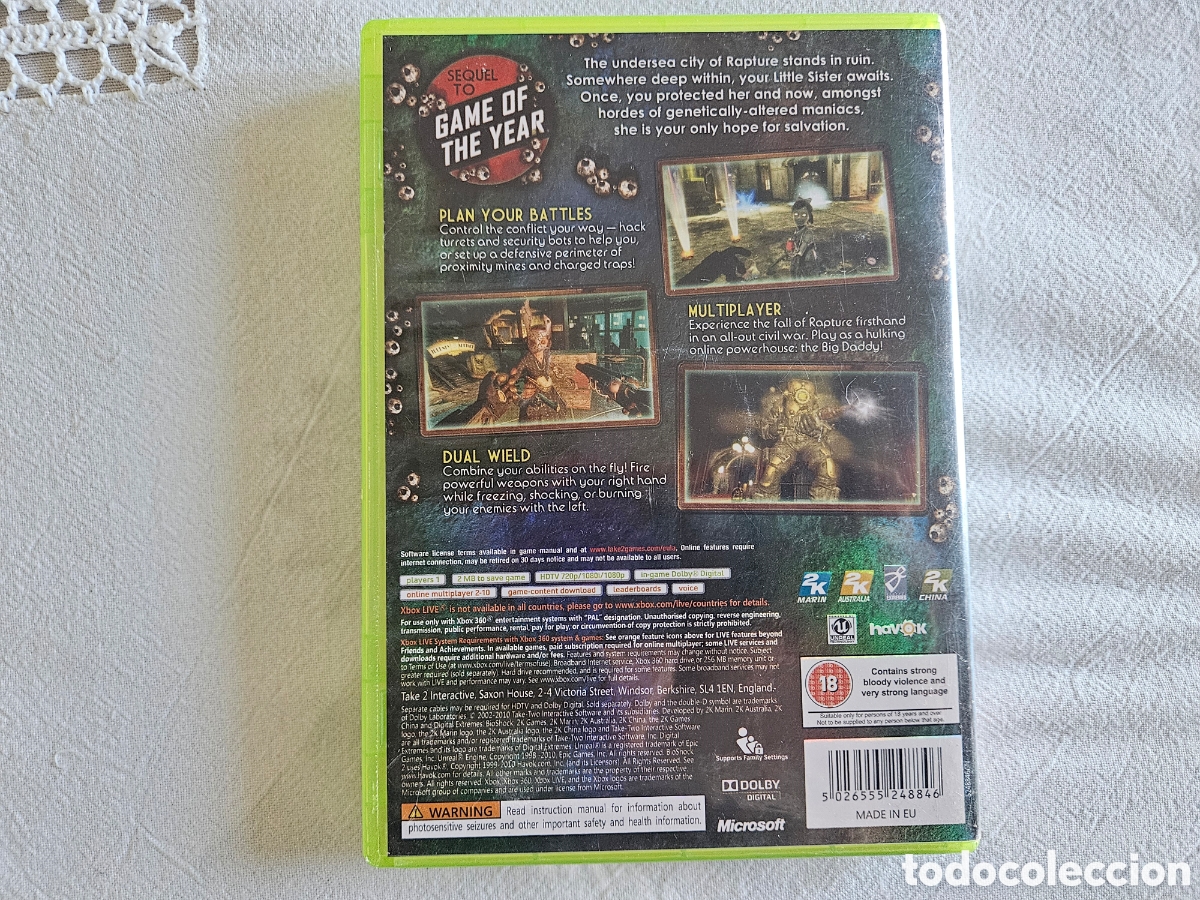 Videojuegos y consolas: Xbox360 juego Bioshock 2 - Foto 2
