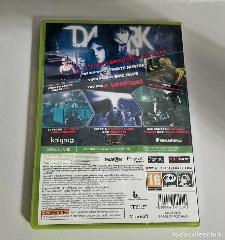 Videojuegos y consolas: Videojuego DARK Xbox 360 - Foto 2