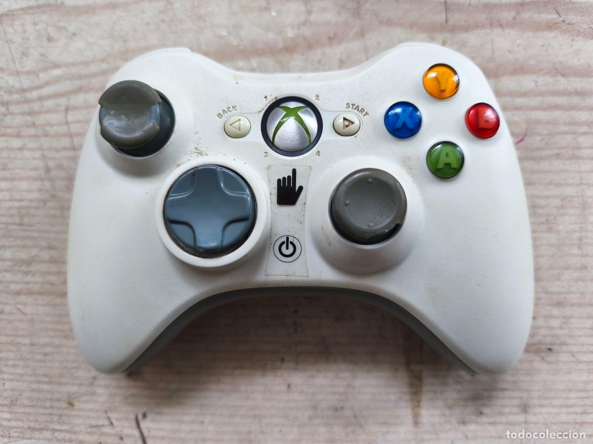 Videojuegos y consolas: Mando Microsoft Xbox 360 Blanco Original - Funciona - Foto 1