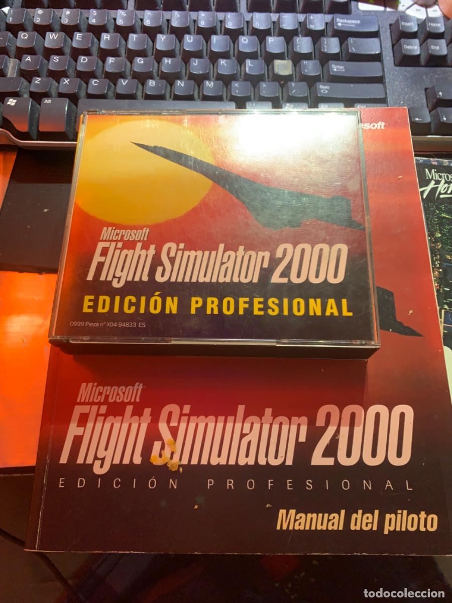 Videojuegos y consolas: JUEGO PC FLIGHT SIMULATOR 2000, MICROSOFT MANUAL Y JUEGO - Foto 1