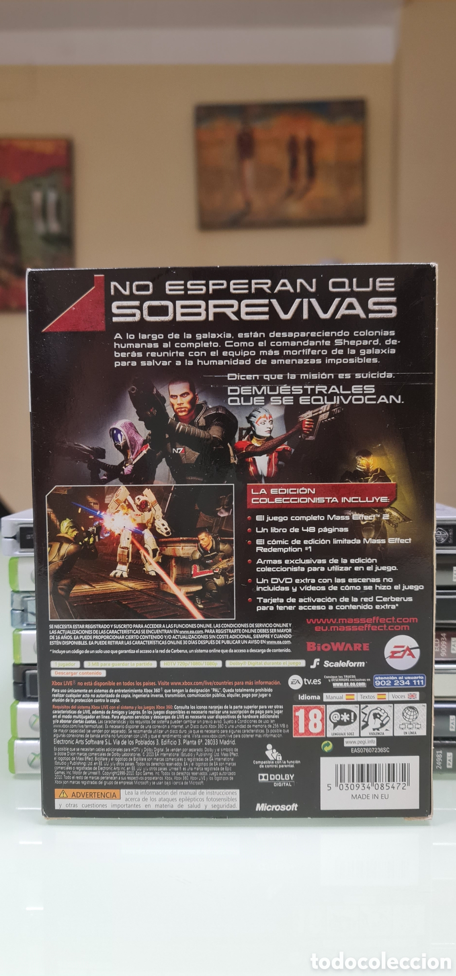 Videojuegos y consolas: MASS EFFECT 2 COLLECTORS EDITION PAL ESPA&Ntilde;A - Foto 2