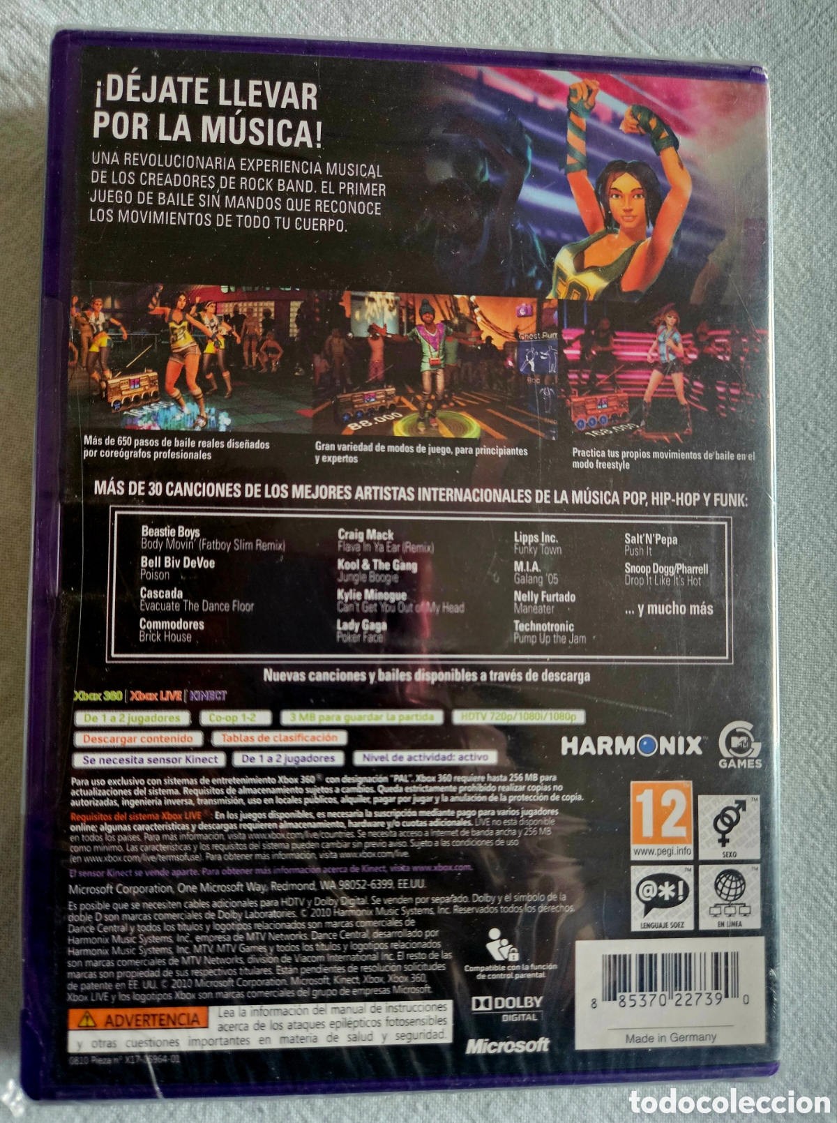 Videojuegos y consolas: Xbox360 juego Dance Central nuevo - Foto 2