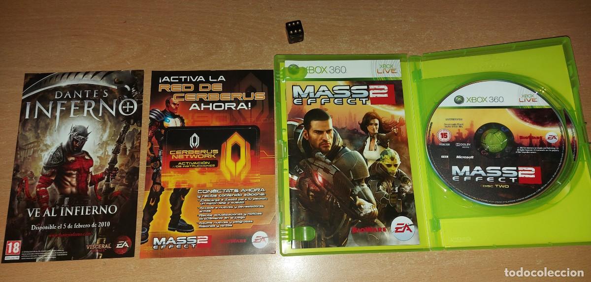 Videojuegos y consolas: MASS EFFECT 2 XBOX 360 PAL ESPA&Ntilde;A 2 DISCOS COMPLETO - Foto 3