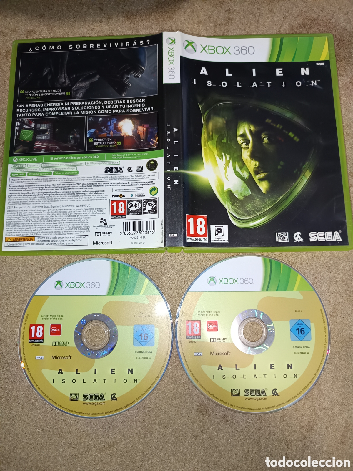 Videojuegos y Consolas: XBOX 360 ALIEN ISOLATION PAL ESP COMPLETO