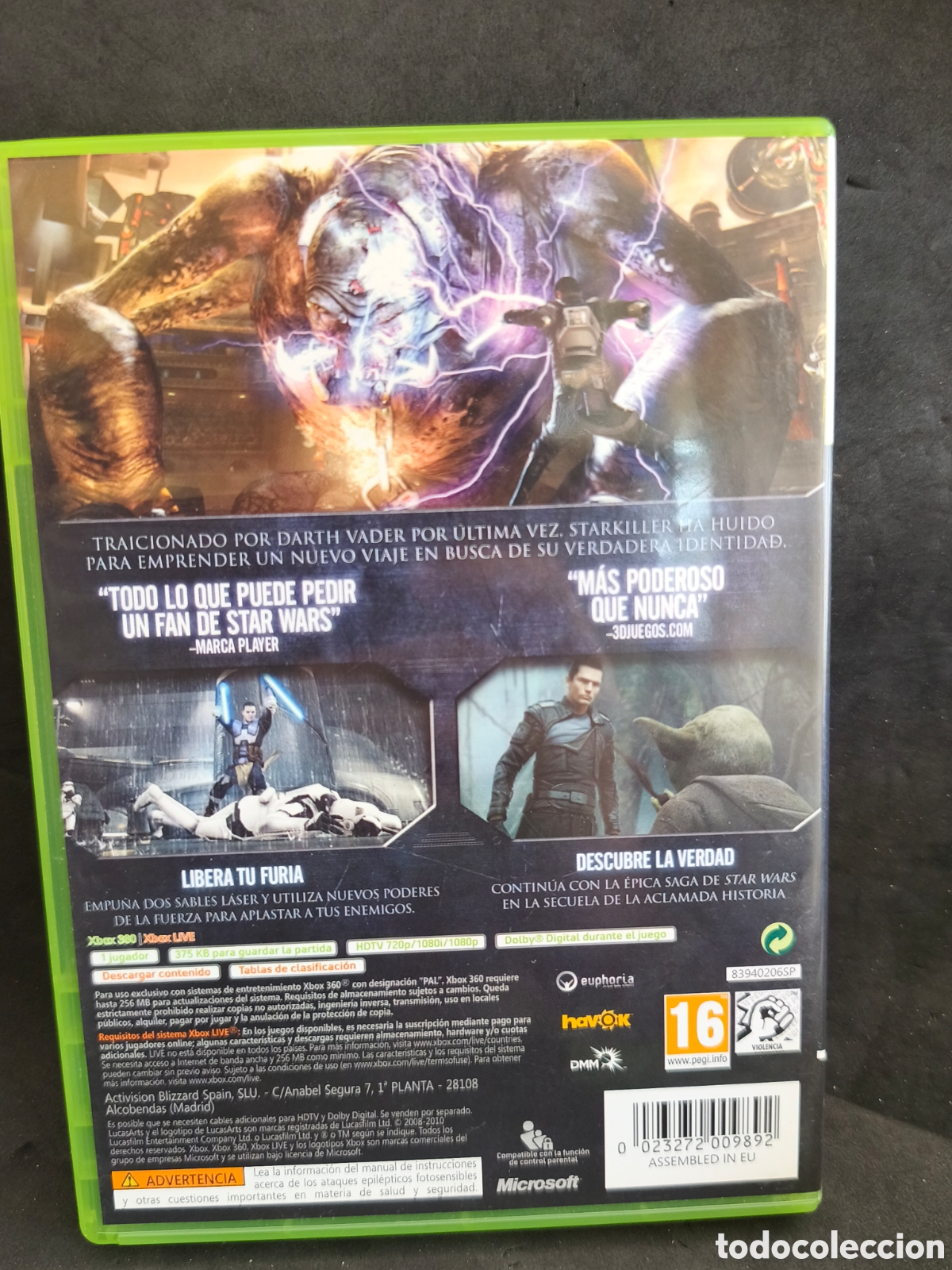 Videojuegos y consolas: Xbox 360 Star Wars II el poder de la fuerza - Foto 2