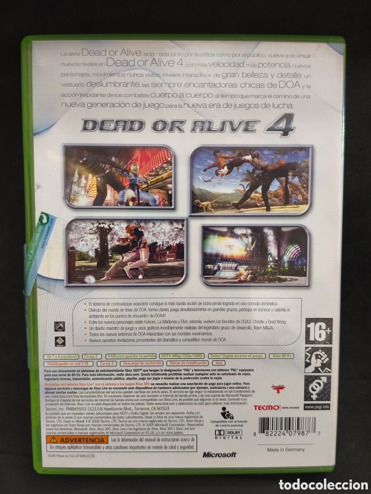 Videojuegos y consolas: Xbox 360 Dead or Alive 4 - Foto 2
