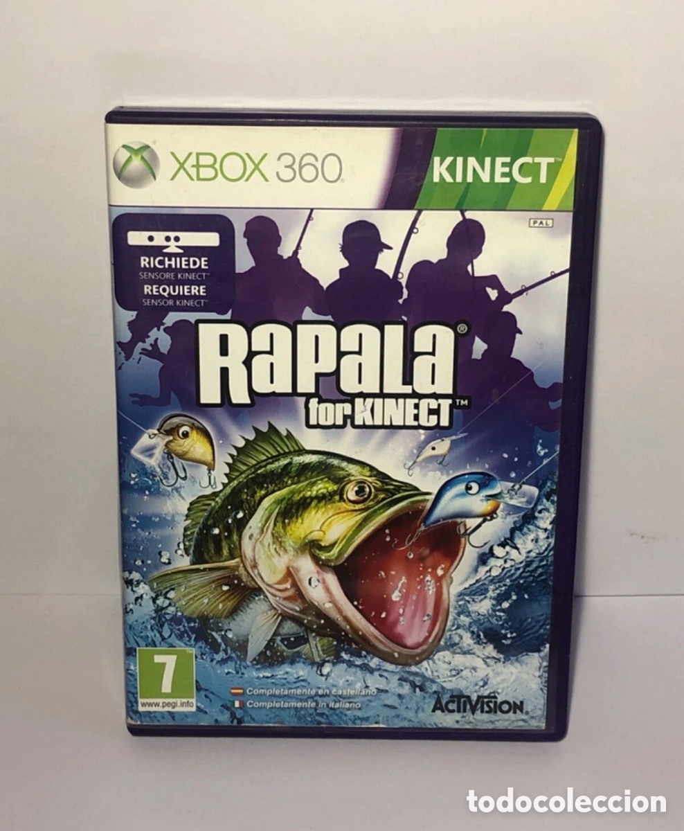 Videojuegos y Consolas: Videojuego Xbox 360 RAPALA FOR KINECT-INCLUYE MANUAL