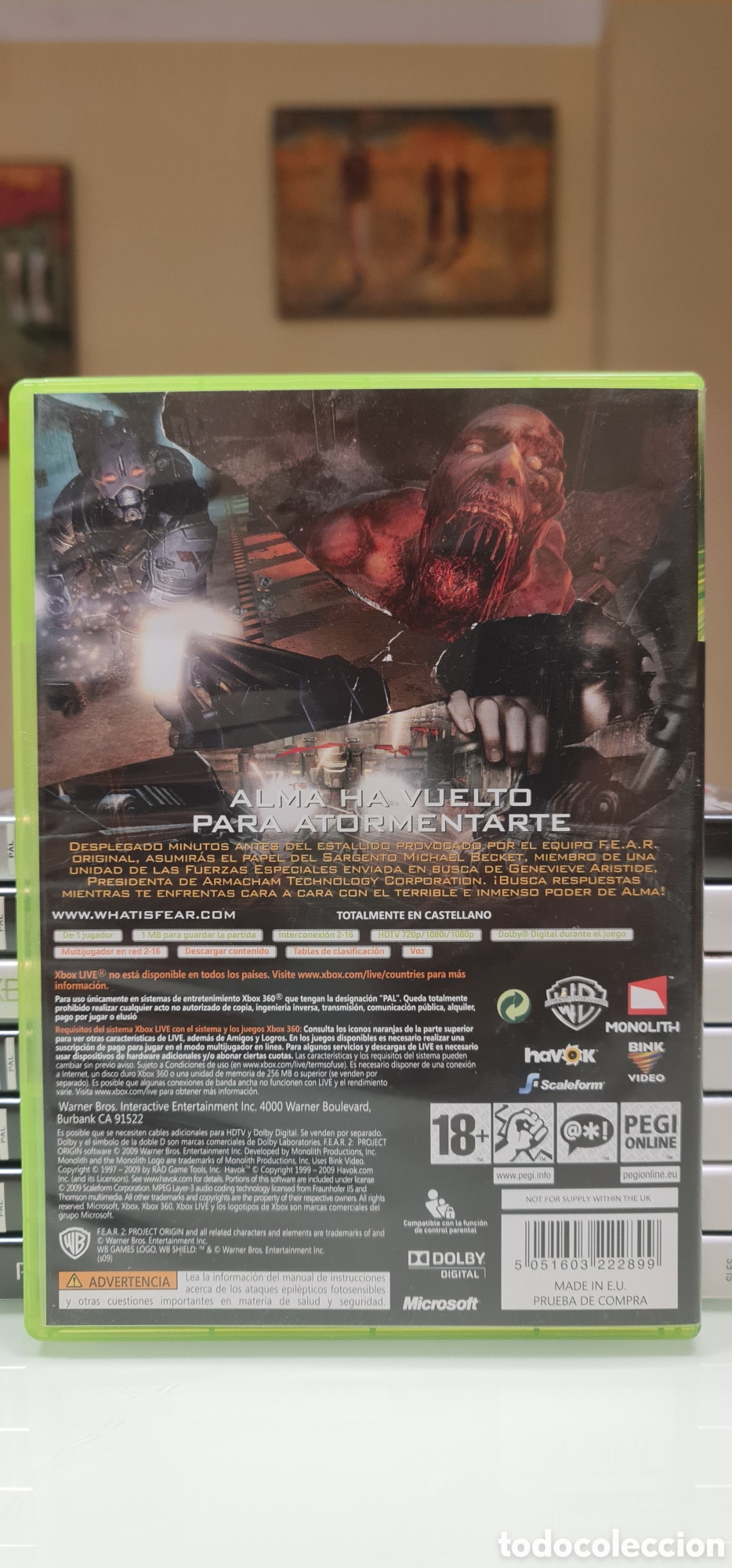 Videojuegos y consolas: F.E.A.R. 2 Project Origin Xbox 360 PAL Espa&ntilde;a - Foto 3