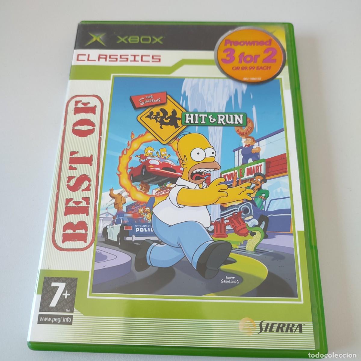 Videojuegos y Consolas: JUEGO PAL XBOX THE SIMPSONS LOS SIMPSONS HIT & RUN BEST OF CLASSICS