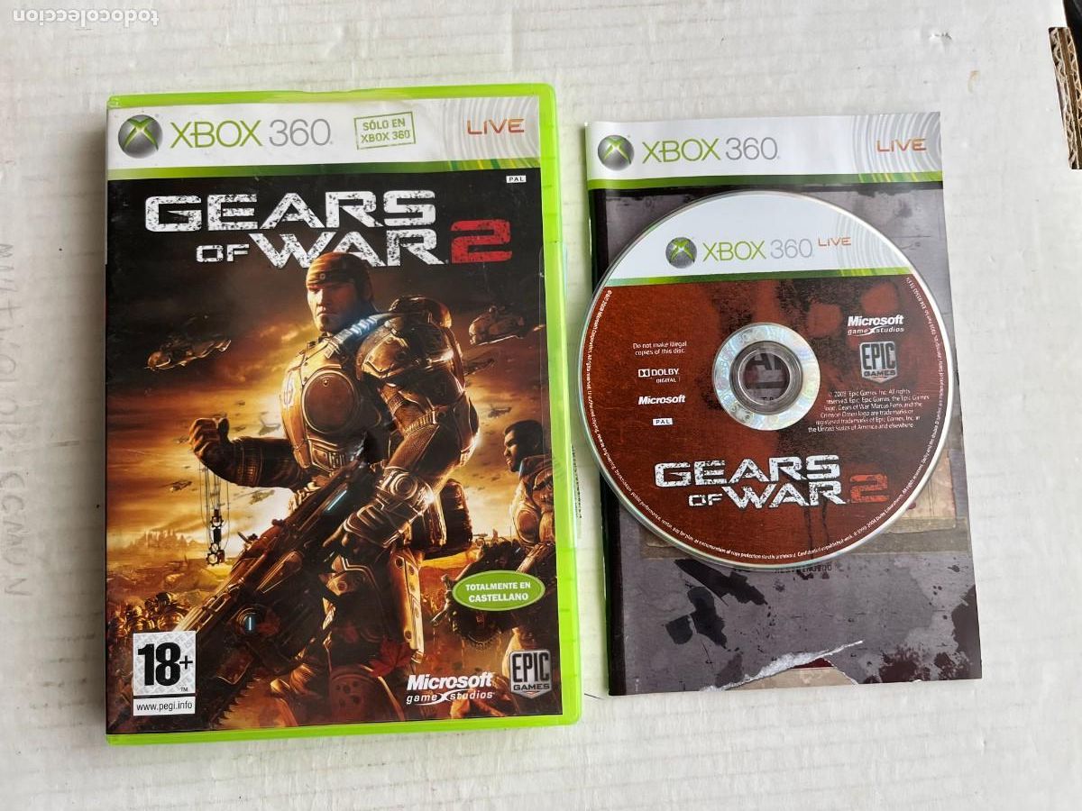 Videojuegos y Consolas: GEARS OF WAR 2 GEAR WARS II - XBOX 360 X360 KREATEN