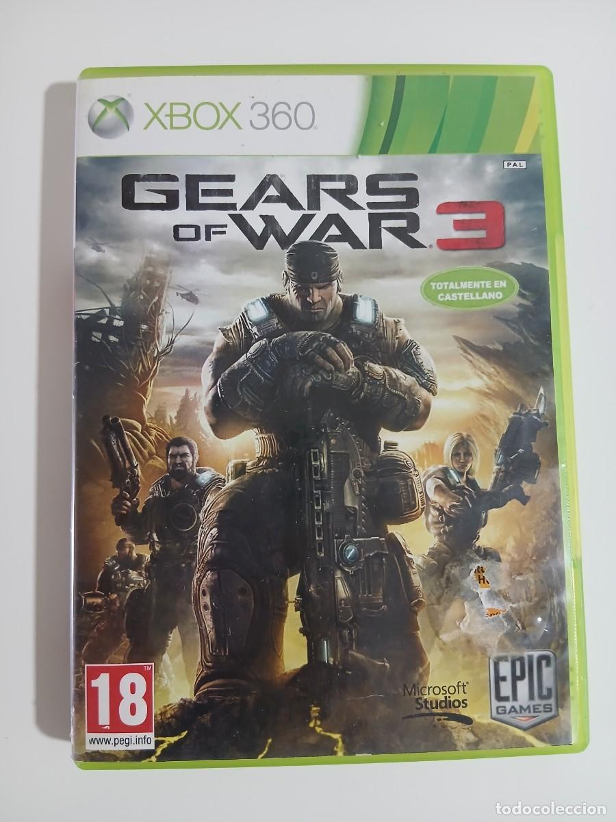 Videojuegos y Consolas: GEARS OF WAR 3. JUEGO XBOX 360. PAL ESP. SIN MANUAL. CON MARCAS DE USO. PROBADO FUNCIONANDO.