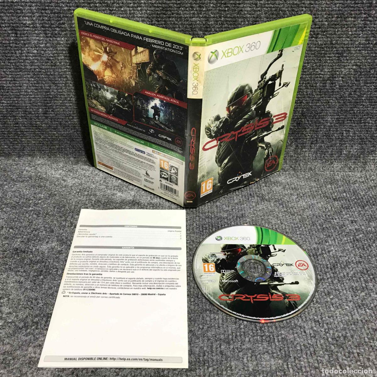 Videojuegos y Consolas: CRYSIS 3 MICROSOFT XBOX 360