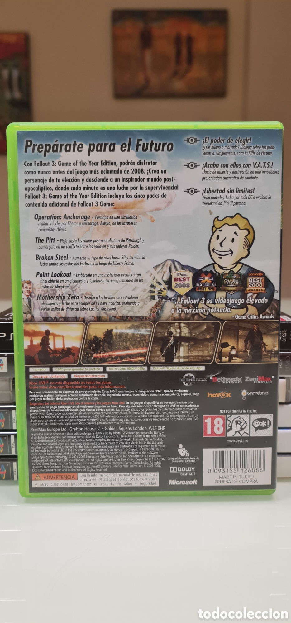 Videojuegos y consolas: Fallout 3 GOTY Xbox 360 PAL Espa&ntilde;a - Foto 3