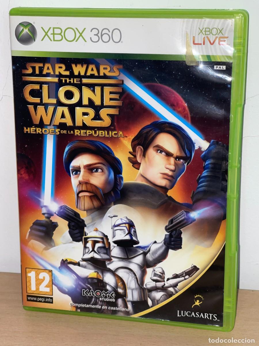 Videojuegos y Consolas: Microsoft XBOX 360 juego Star Wars The Clone Wars Heroes de la Rep&uacute;blica PAL 2009 castellano esp