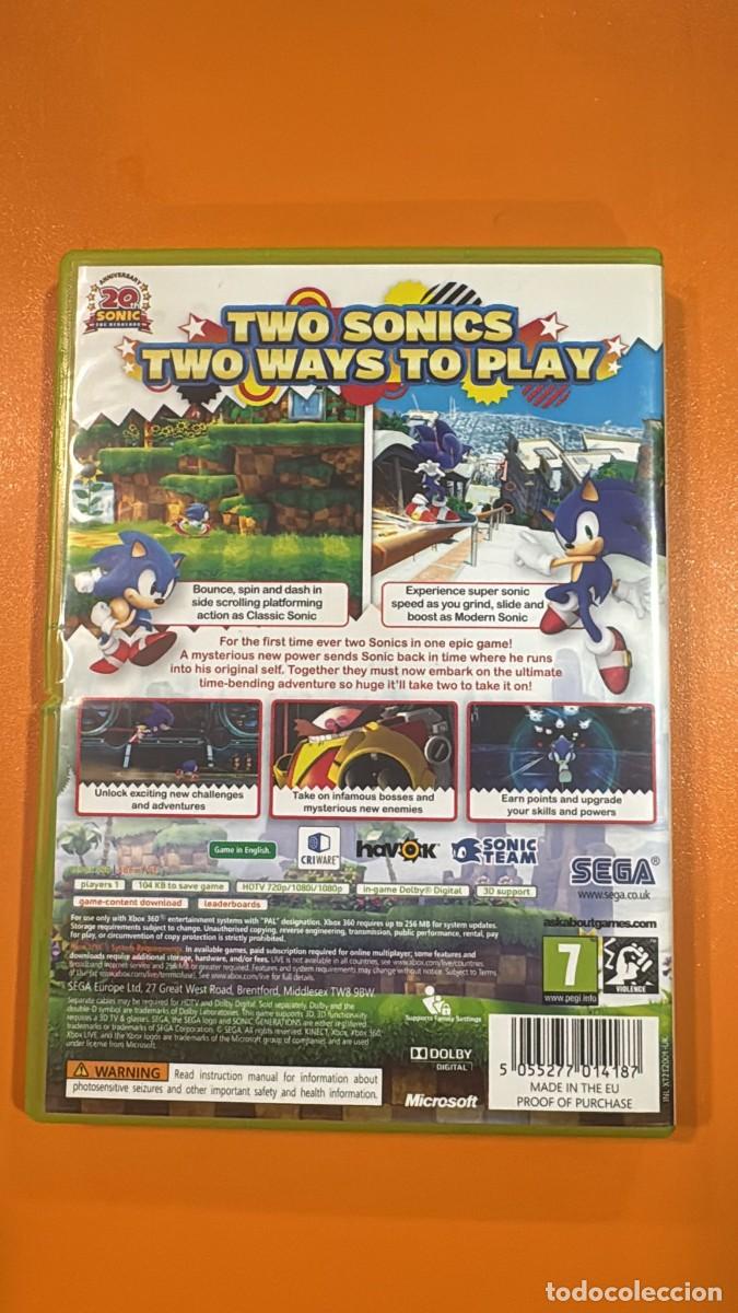 Videojuegos y consolas: Sonic Generations [X360] IMP - Foto 2